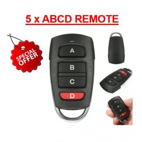 5 x ABCD Remote